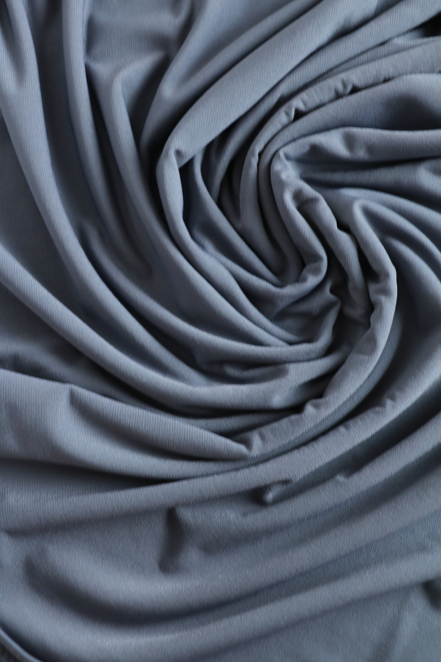 Hijab jersey premium de luxe bleu denim