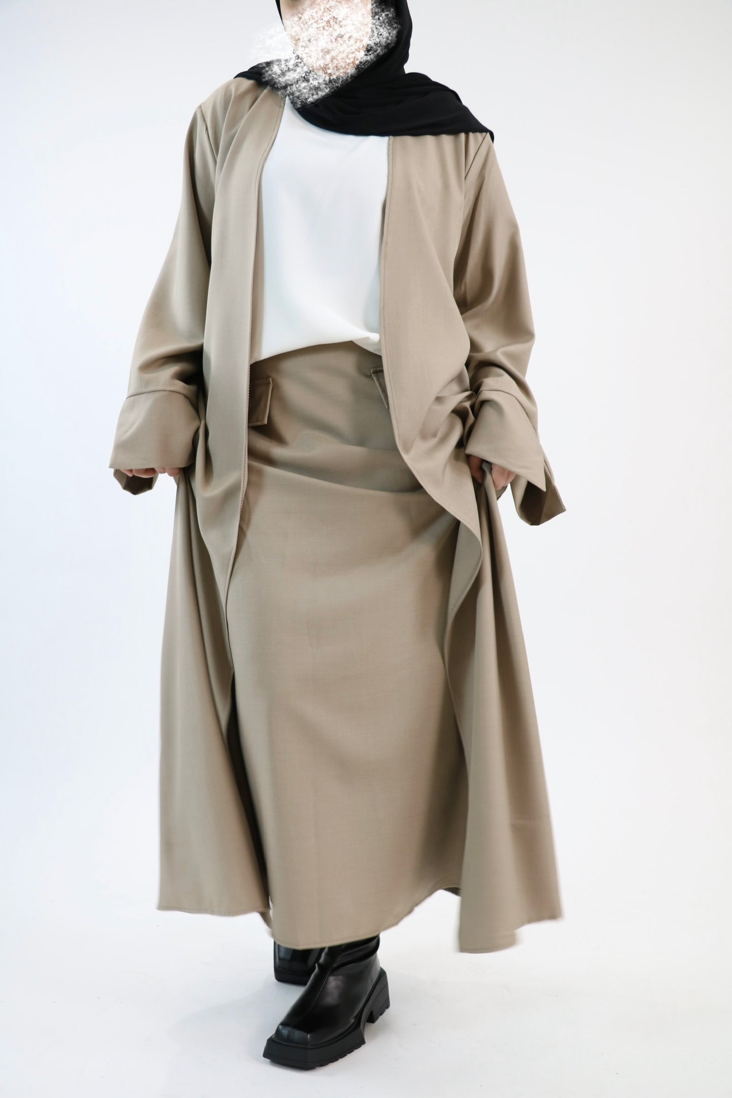 Ensemble Prestige 3 Pièces – Taupe Élégance