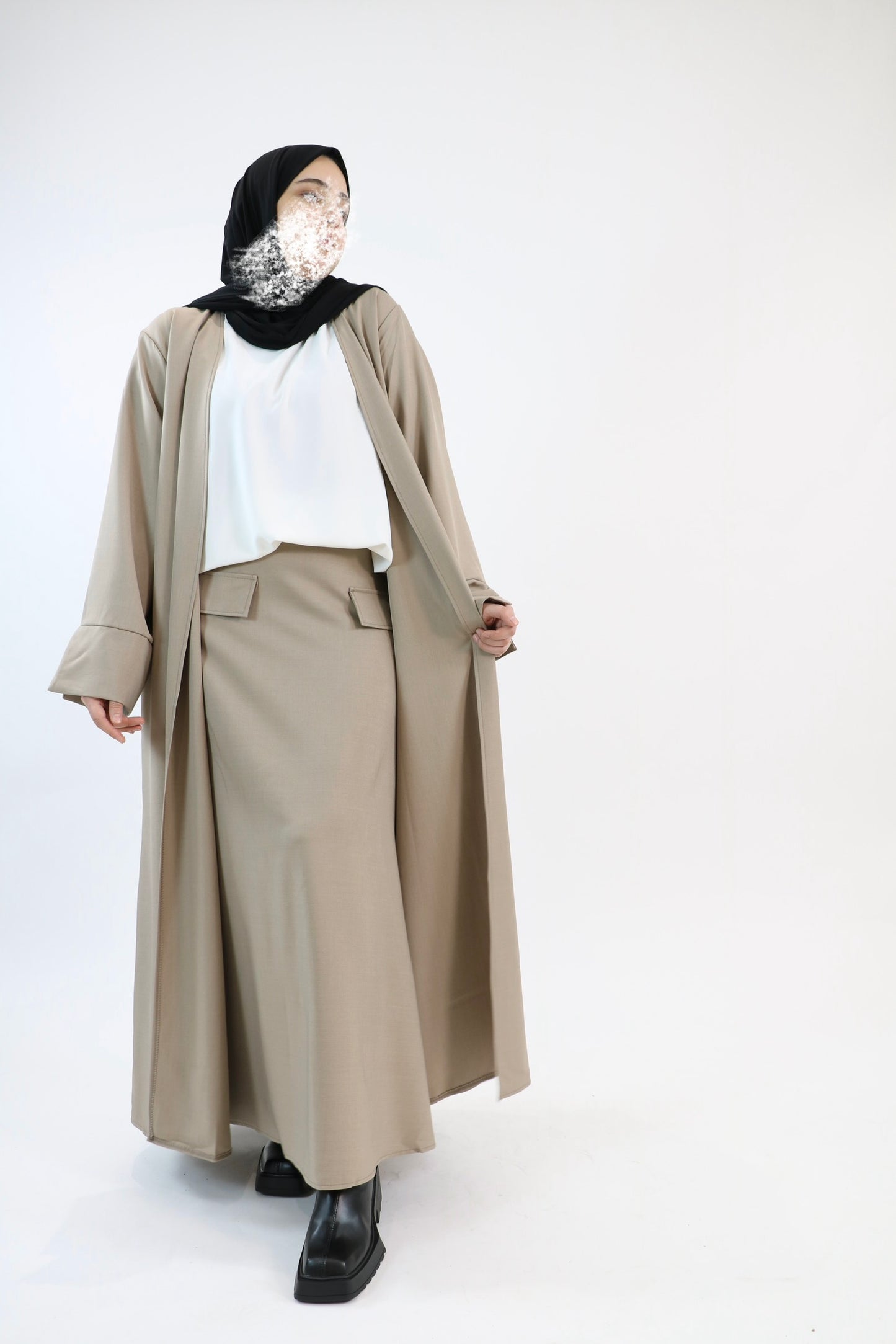 Ensemble Prestige 3 Pièces – Taupe Élégance