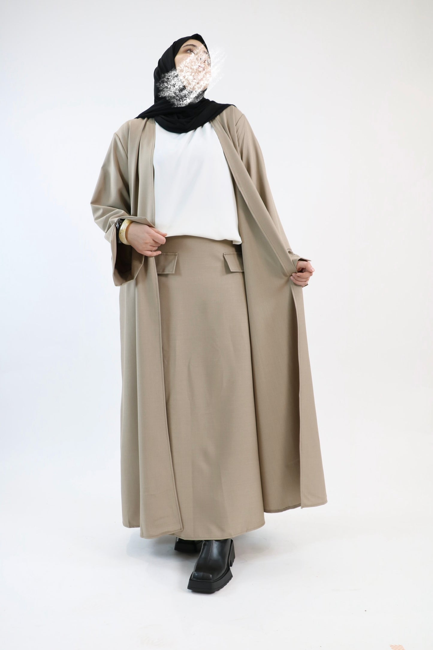 Ensemble Prestige 3 Pièces – Taupe Élégance