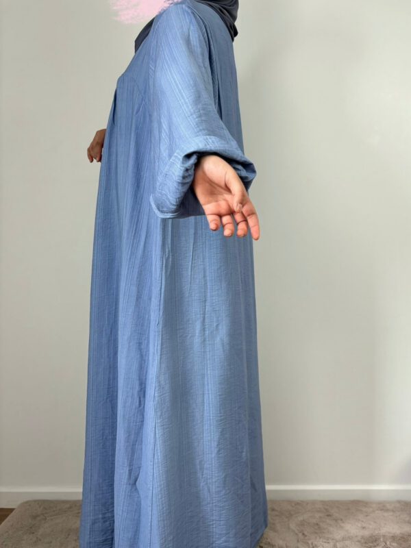 Robe coton effet lin longue femme – Meraaya