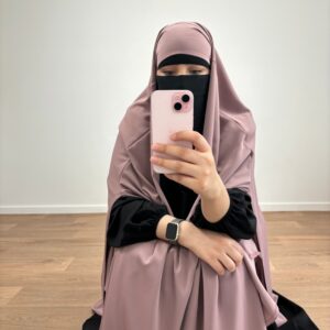 hijab violet foncé