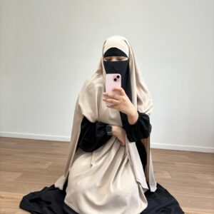 hijab beige