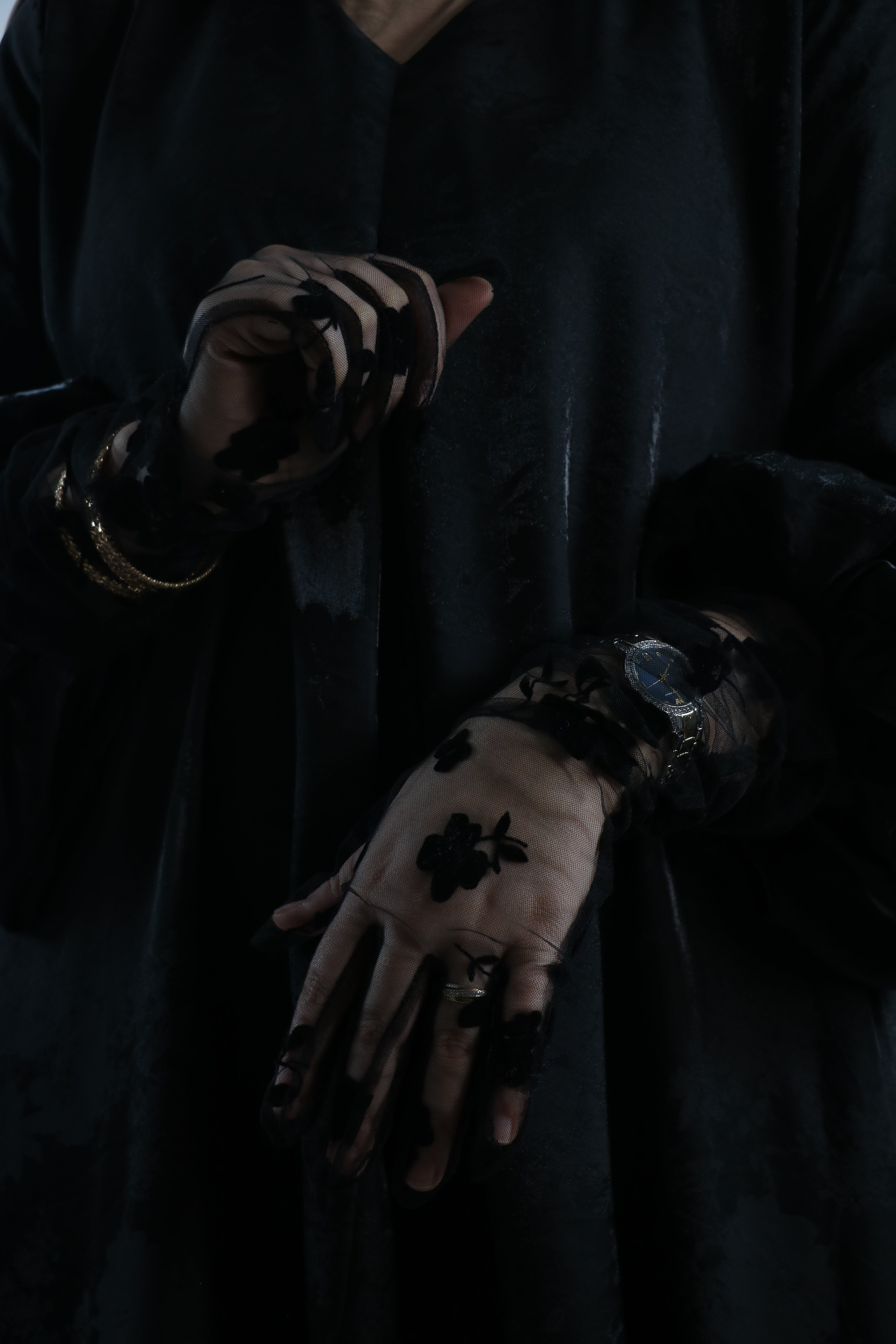 gants en dentelle 